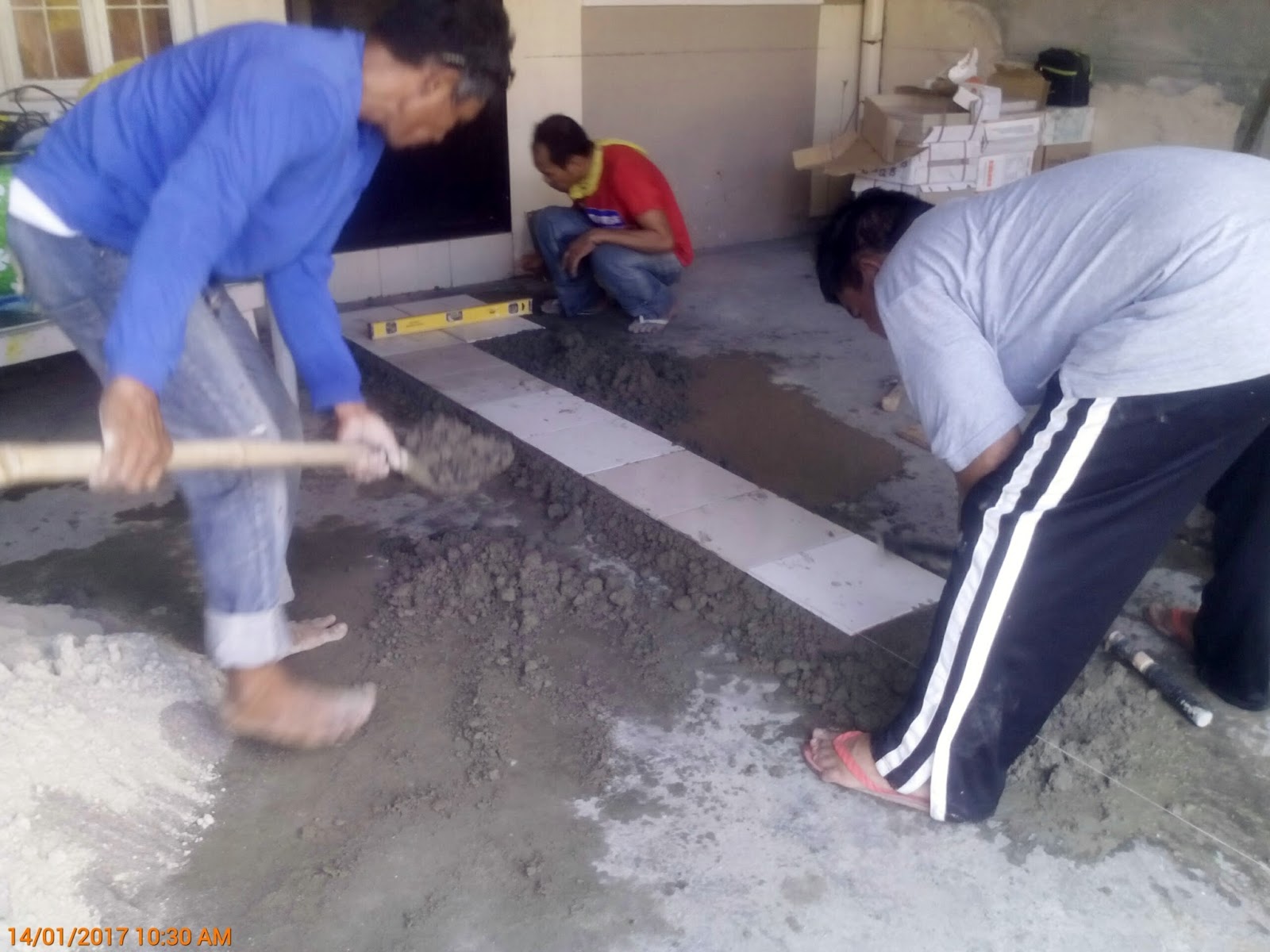 BUILDER'S JOURNAL TILE INSTALLATION CONCRETE DRY PACK METHOD