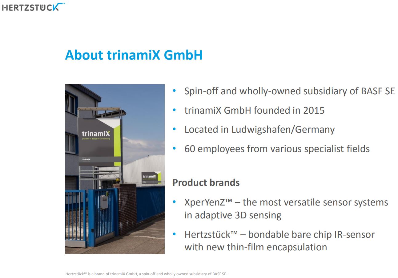 Image Sensors World Trinamix and Andanta Company Presentations