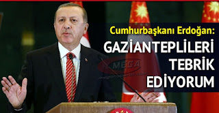 Cumhurbaşkanı Erdoğan Gazianteplileri tebrik ediyorum UNESCO Cumhurbaşkanı Erdoğan Gazianteplileri tebrik ediyorum