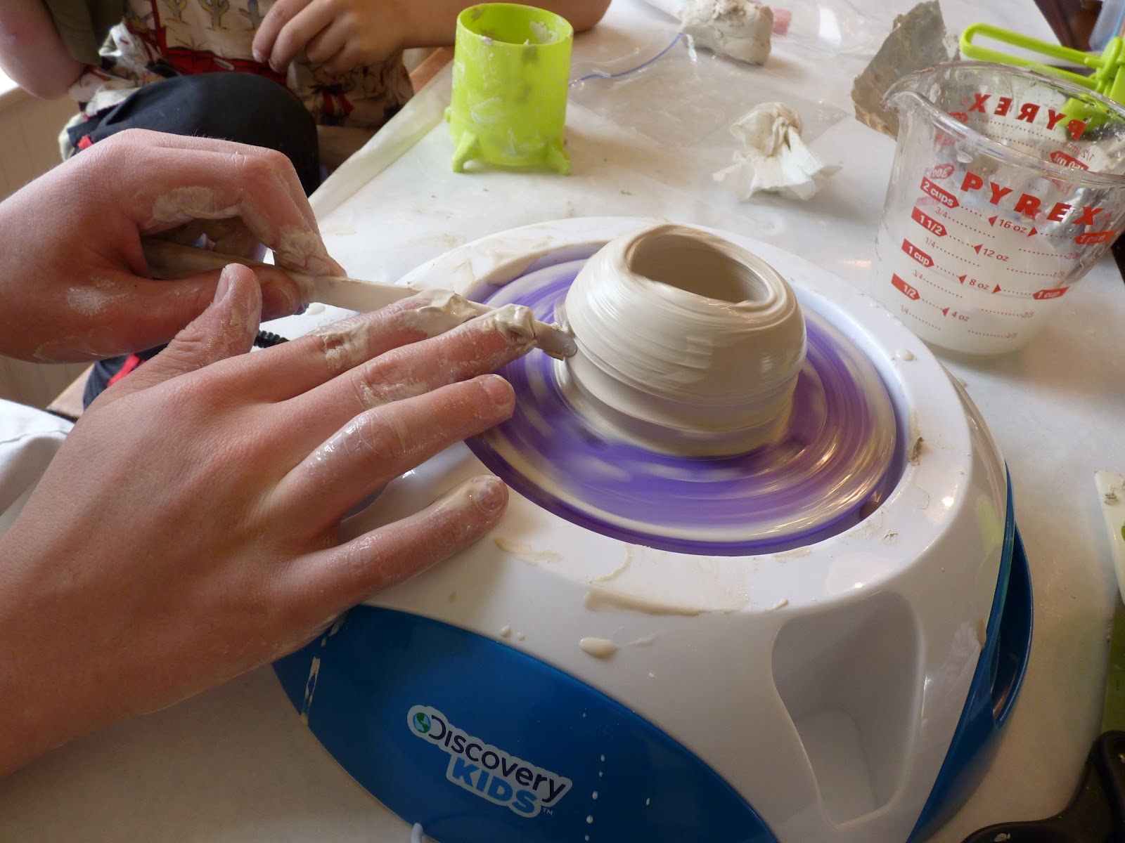 At the Butterfly Ball Throwing Clay