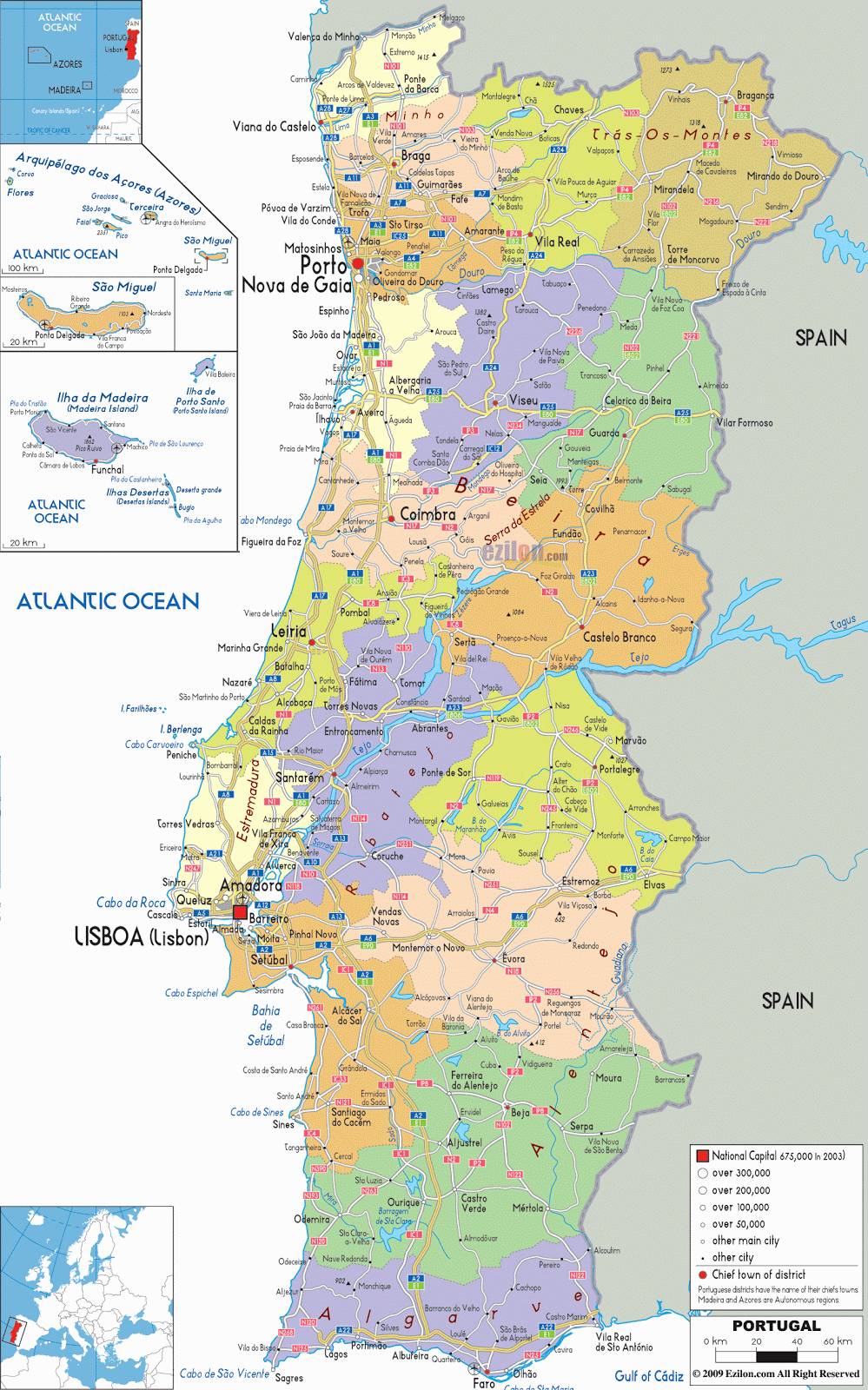 Mapas de Portugal