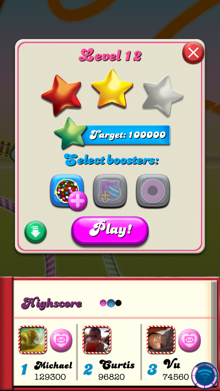 Pink and Blue Review Apps Candy Crush Saga by