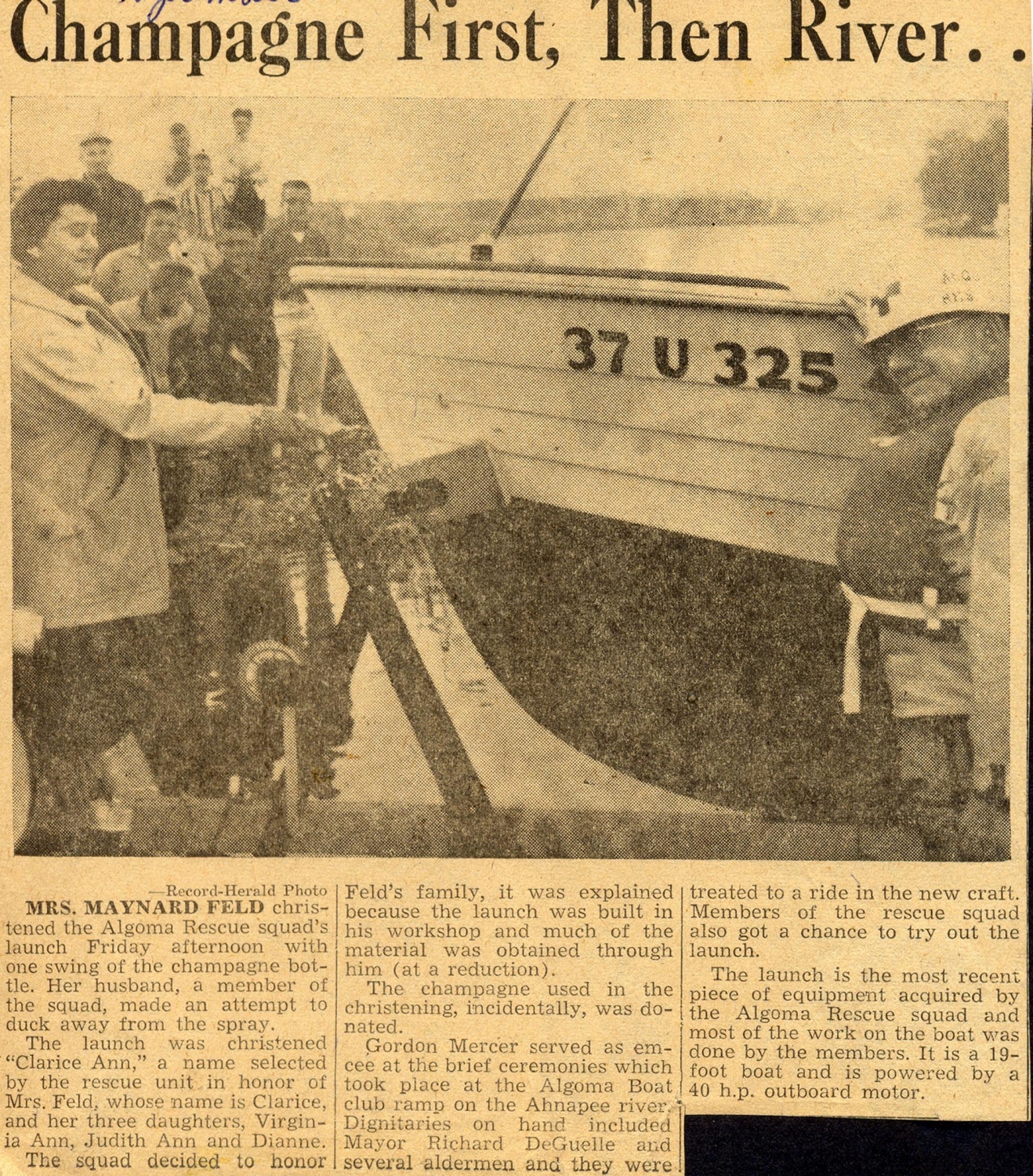 Kewaunee County History Algoma Boat Club and the Founding of the