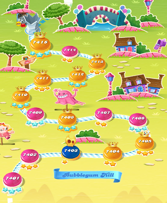 Candy Crush Saga level 7401-7415 Candy Crush Saga level 7401-7415