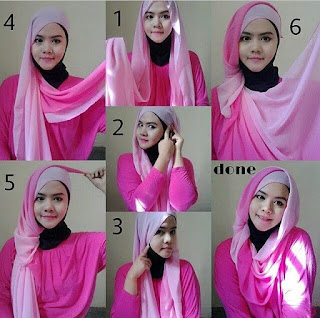 Cara Memakai Jilbab Pashmina Sifon Elegan Cara Memakai Jilbab Pashmina Sifon Elegan