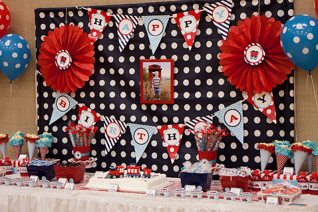 Kara s Party Ideas Train 4th Birthday Party  - 7