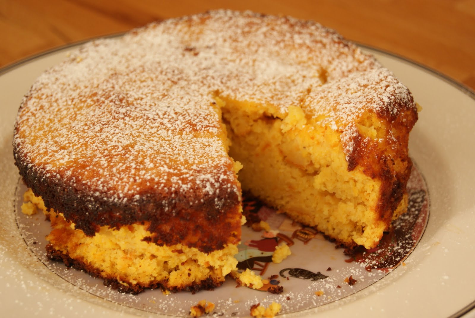 chocolate & pears Clementine cake