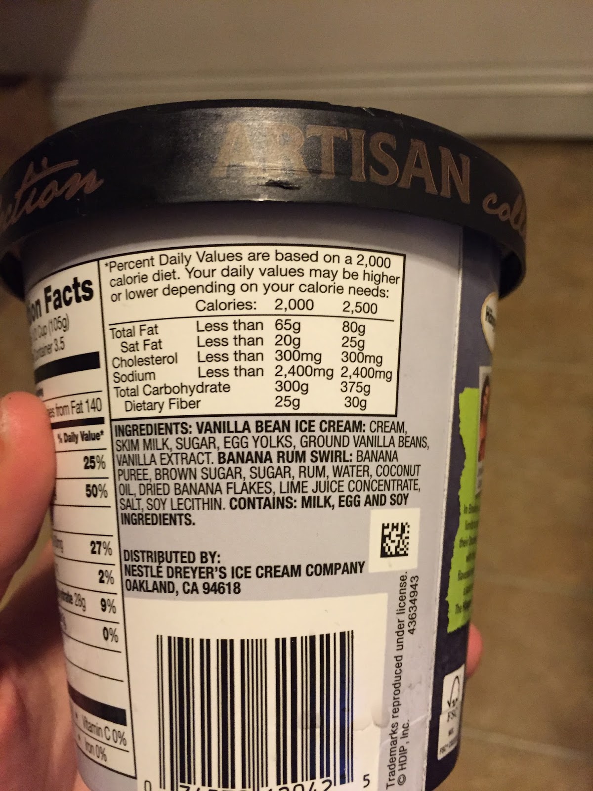 HaagenDazs Artisan Collection Banana Rum Jam