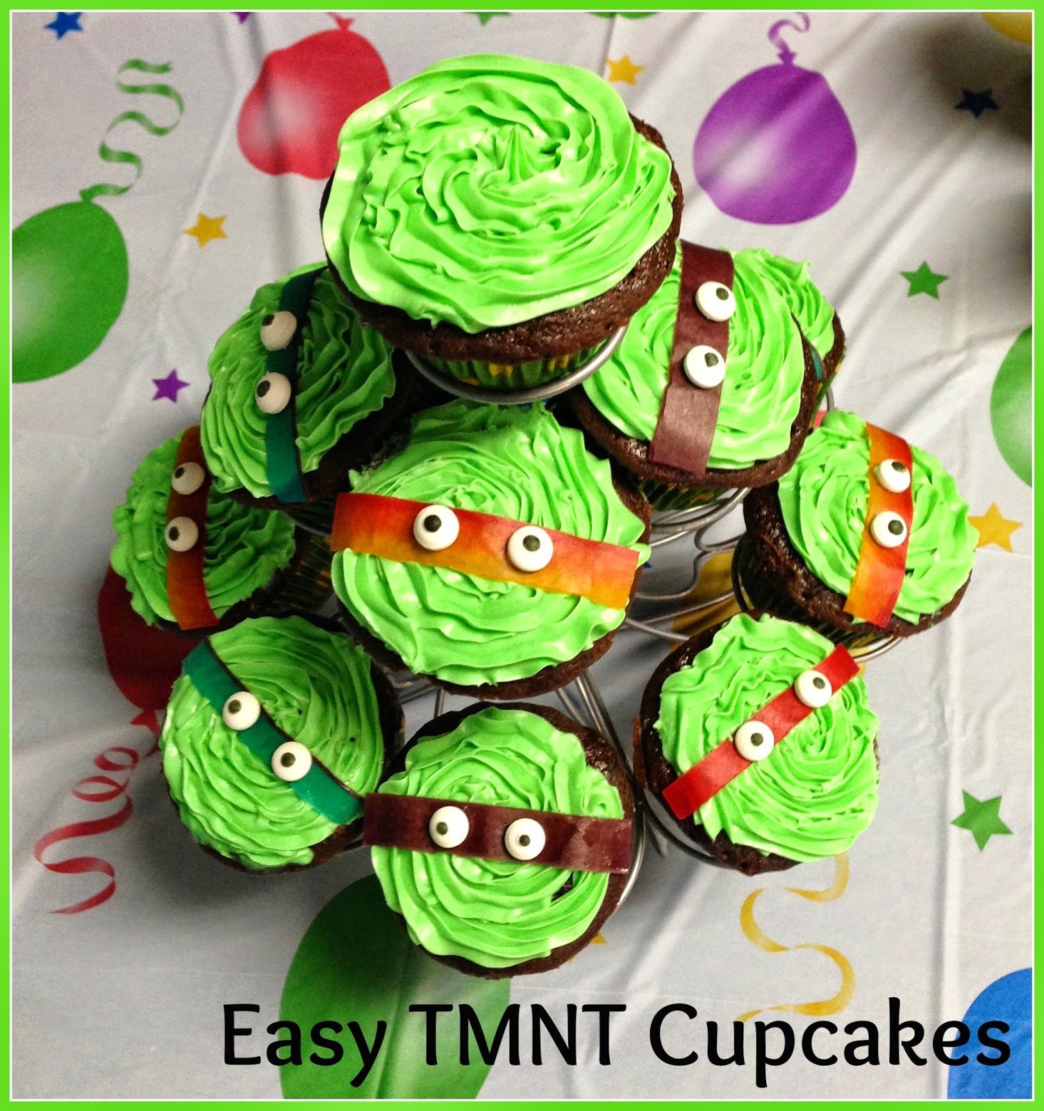 Easy Ninja Turtle Cupcakes  Operation Home