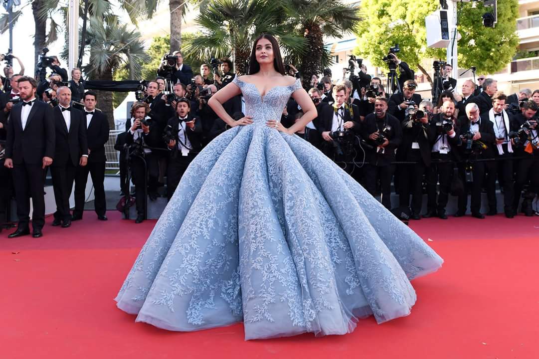 Aishwarya Rai Bachchan wearing ichael Cinco at Cannes 2017