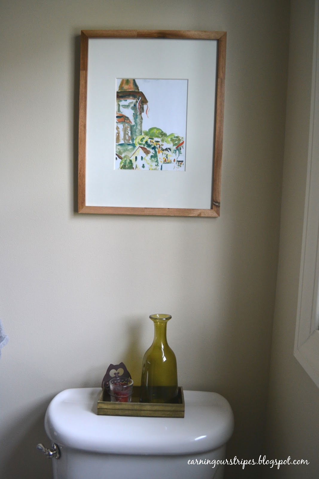 Earning Our Stripes Bathroom Artwork