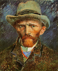 gogh vincent van portrait self drawings hat artists oil gough painting line felt grey 1886 paintings portraits artist famous vangogh