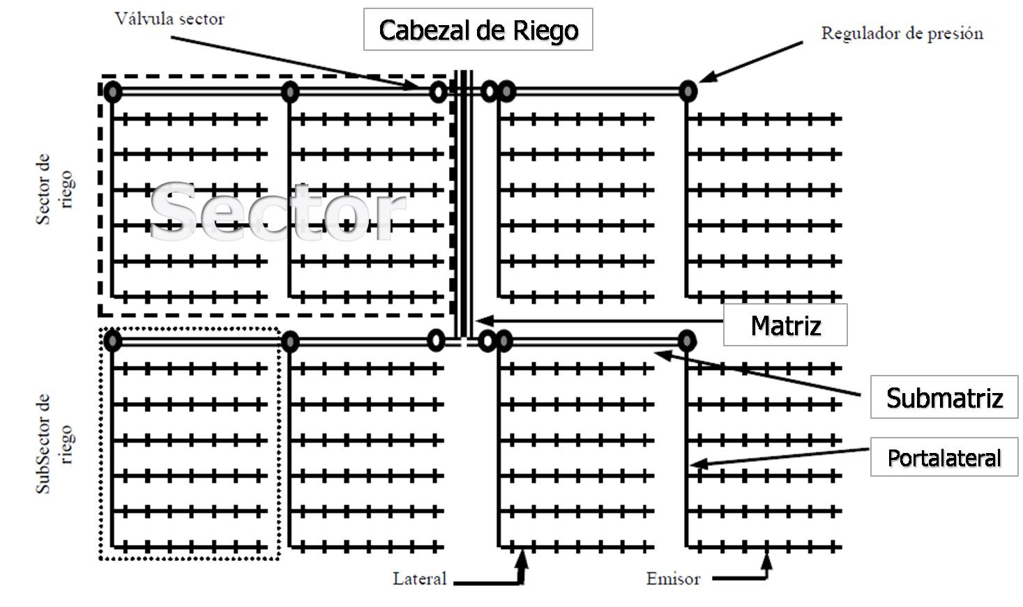 Modulo De Riega Víctor Medina. Asesorías Integrales: Riego