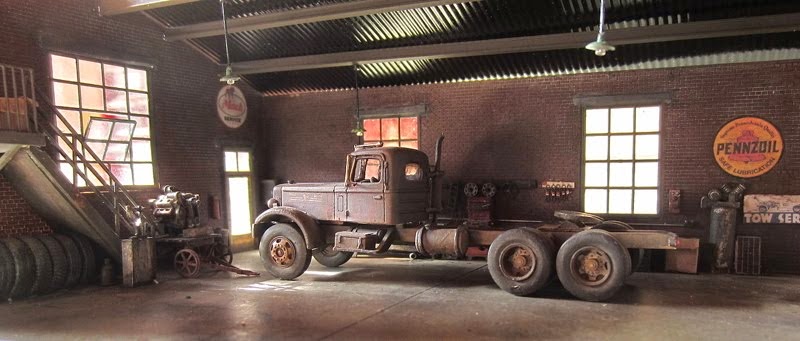 Mack LT in the garage