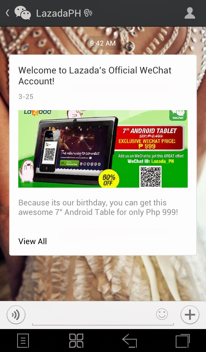 Lazada, WeChat offer 7” Android Tablet for only Php999