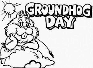groundhog day coloring pages