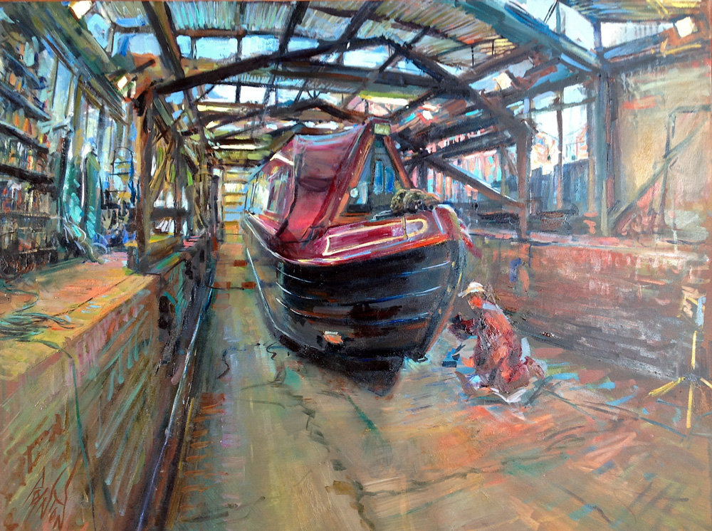 Year of the Boat Oil Painting 50 Tooleys' Boatyard, Banbury