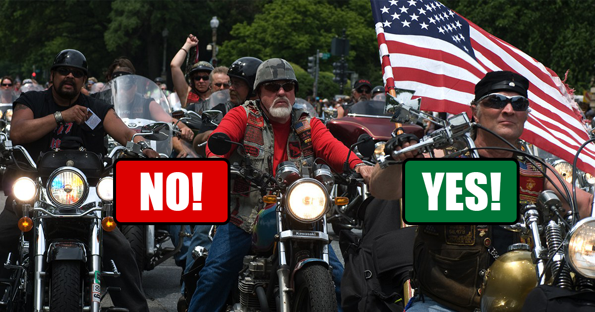 QUESTION Do You Support Patriotic Bikers DEFENDING Trump’s