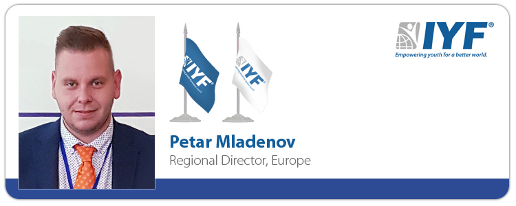 Petar Mladenov, IYF Regional Director for Europe Petar Mladenov, IYF Regional Director for Europe