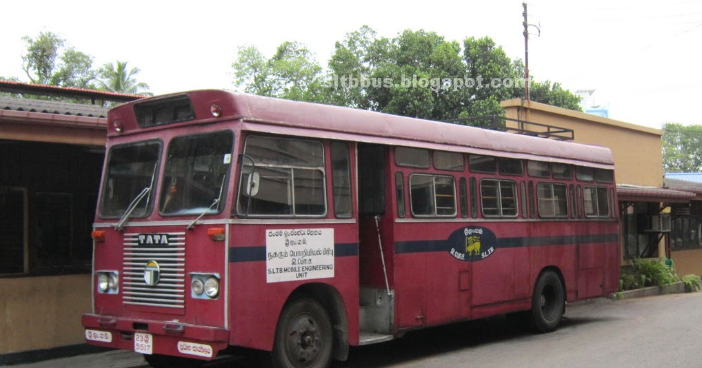 SLTB buses ශ්‍රී ලංගම බස් Mobile Engineering Service vehicle from SLTB Head office