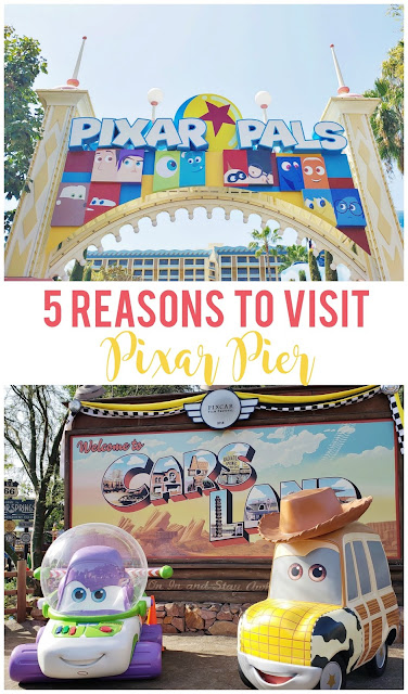 Visit Pixar Pier and experience Disney's California Adventure in a whole new way!  Check out 5 reasons Pixar Pier is a must-see!