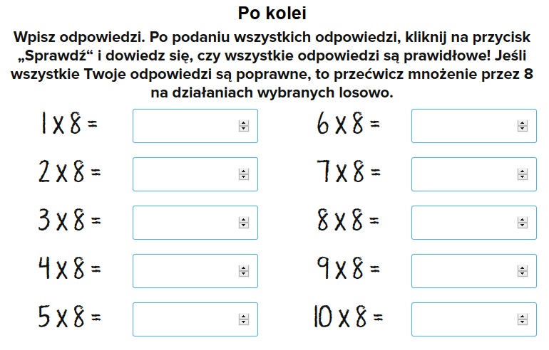 Matzoo Klasa 3 Tabliczka Mnozenia W Zakresie 100 TIKowy Belfer: Tabliczka mnożenia