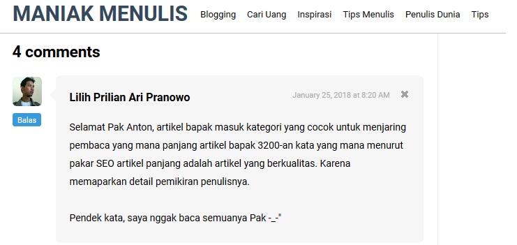 Ternyata Saya Juga Bisa Menulis Artikel Yang Panjang Dan
