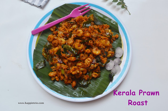 Kerala Style Spicy Prawn Roast | Chemmeen Roast