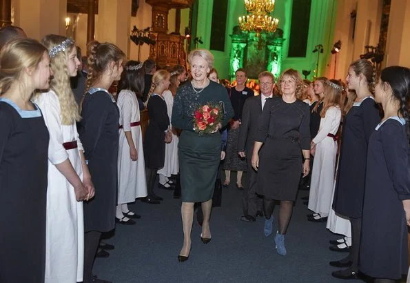 Princess Benedikte attended Copenhagen Girls' Choir's (Sankt Annæ Pigekor) Christmas concert at Church of the Holy Spirit in Copenhagen