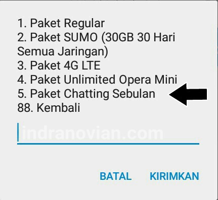 Cara Daftar Paket Chatting Tri Lewat Sms Daftar Ini