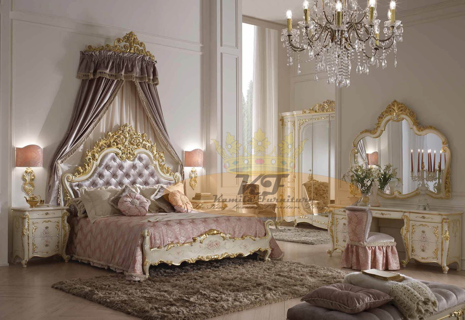 Kamila Furniture LUXURY CLASSIC ITALIAN FURNITURE BEDROOM