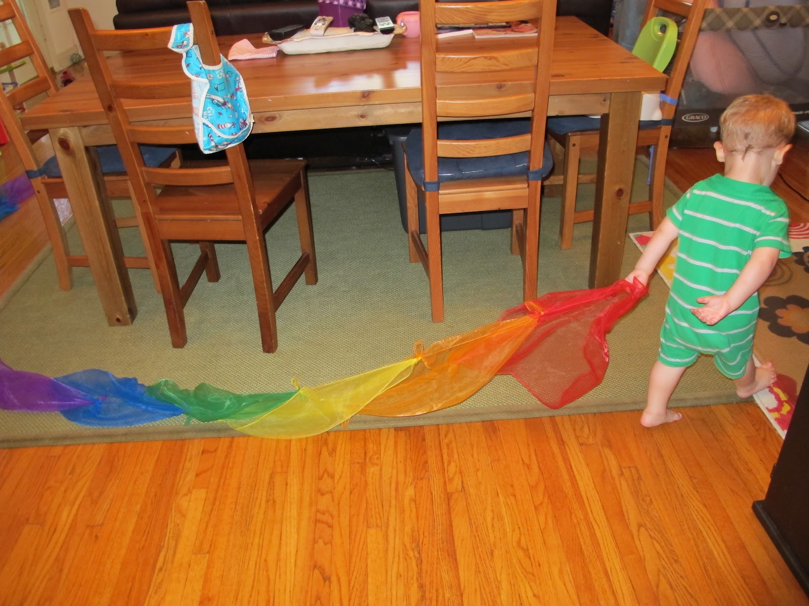 Petite Colored Scarf Games for Kids Who Like to Learn Through Play