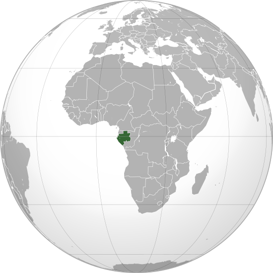Letak negara Gabon