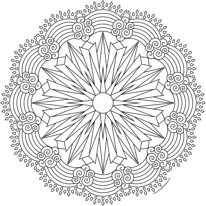 Don't Eat the Paste Sun and rainbow coloring page