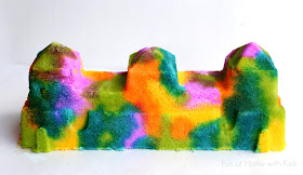Painted Salt Sculptures - a NEW recipe and activity from Fun at Home with Kids - fun for all ages from toddler on up!