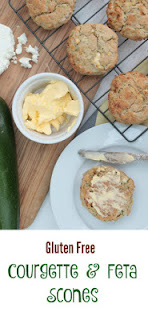 Gluten Free Feta And Courgette Scones using free from fairy flour