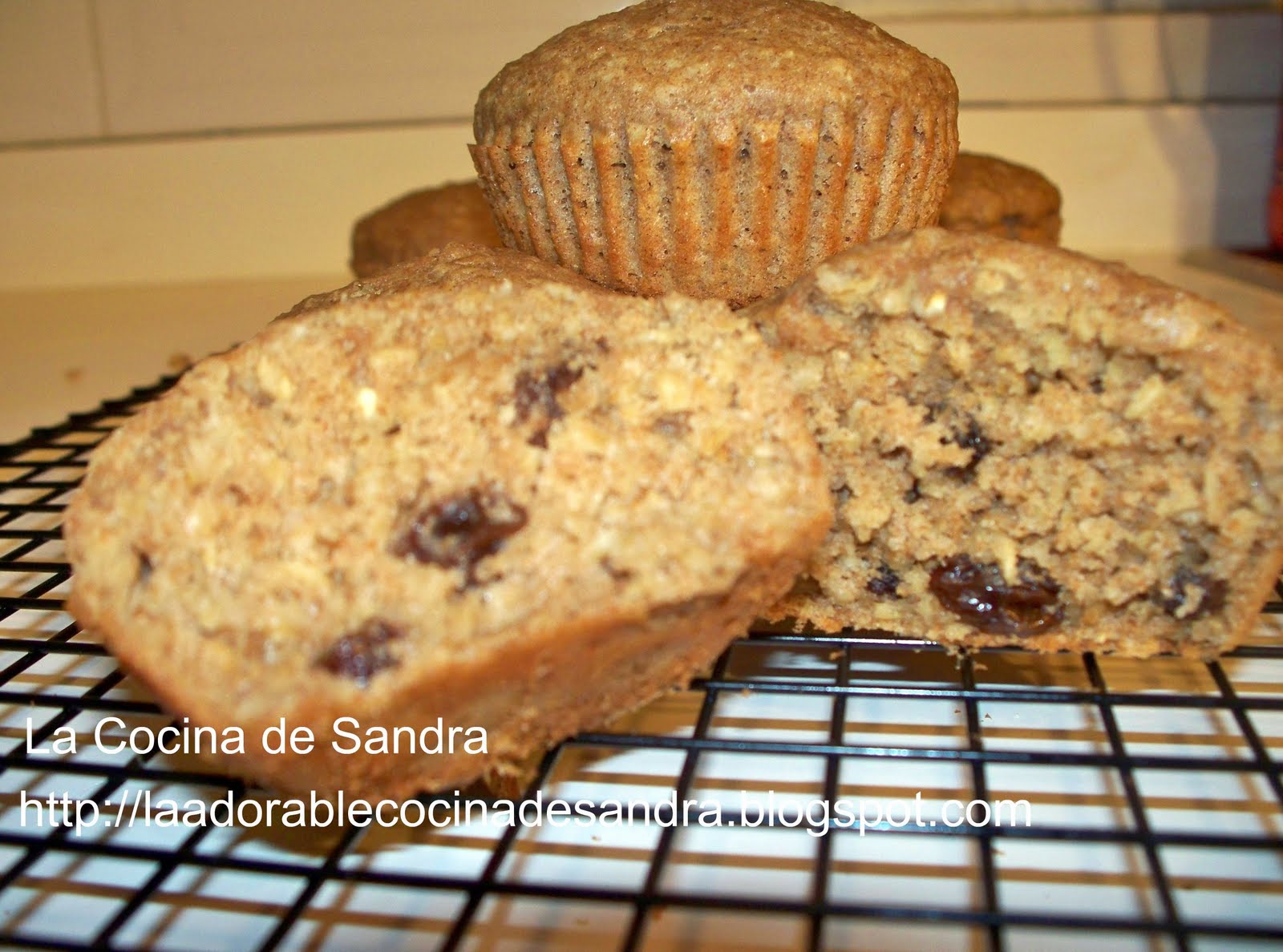 La Cocina de Sandra Muffins de Avena y Miel en Harina Integral