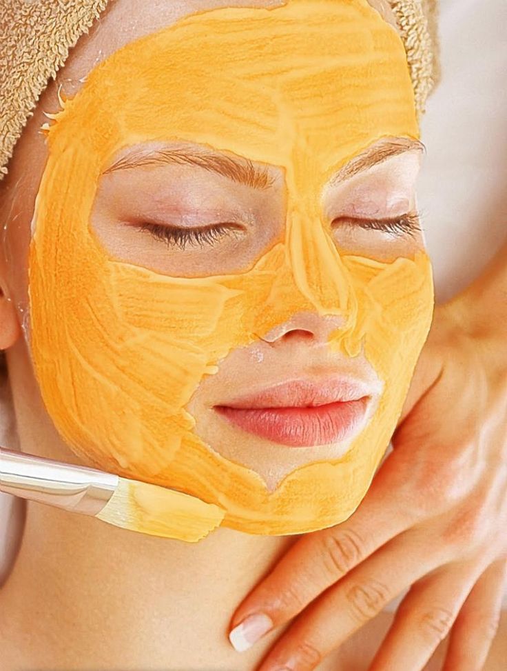 Made Face Mask at Home Brightening Turmeric And Lemon DIY Face