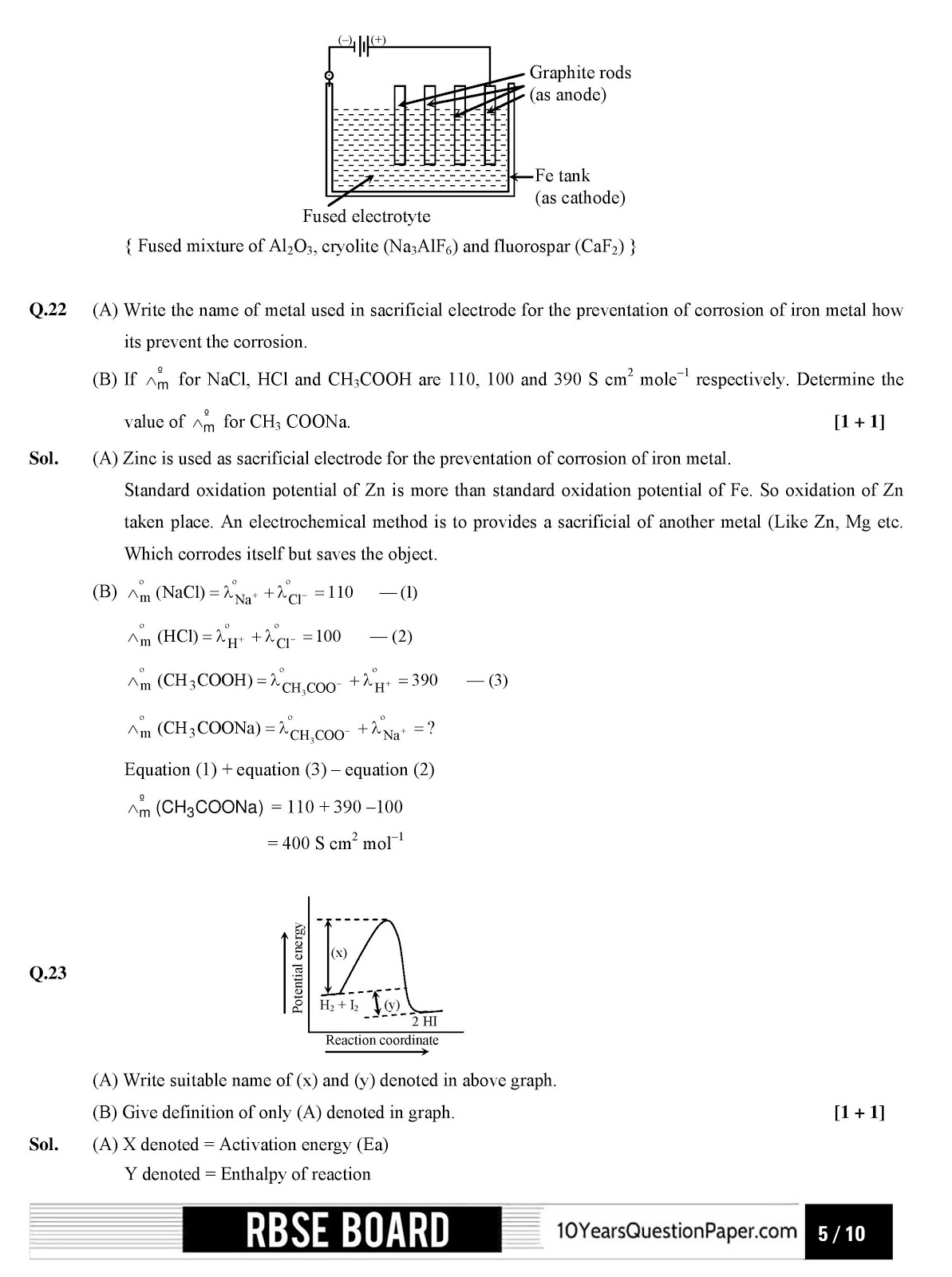 Rajasthan board 2017 class 12th Chemistry question paper and solution RBSE class 12th 2017 Chemistry question paper with solution