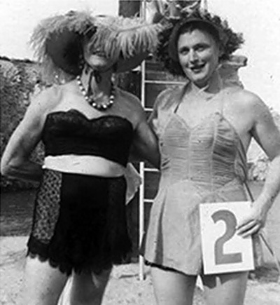 Womanless swimsuit competition, circa 1950.