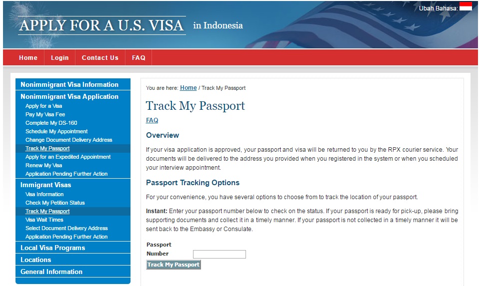 u.s. travel docs passport tracking india