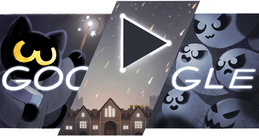 Halloween 2020 (Magic Cat Academy 2), Google Doodle