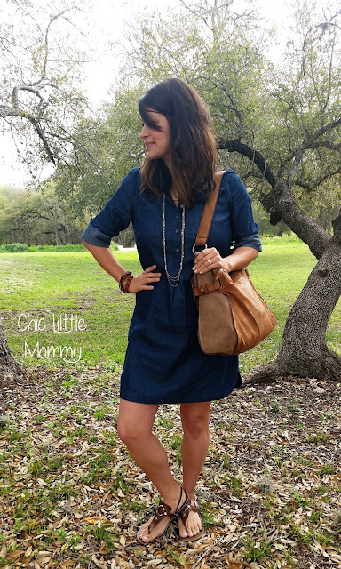 Chic Little Mommy: What I Wore {Denim Dress}