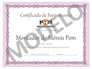 certificado workshop de montagem de moveis