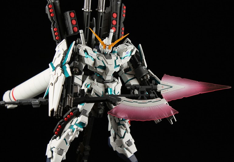 HGUC 1/144 Full Armor Unicorn Gundam + Hyper Beam Javelin Custom Build