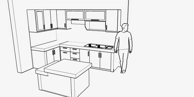 furniture semarang gambar kerja kitchen set minimalis