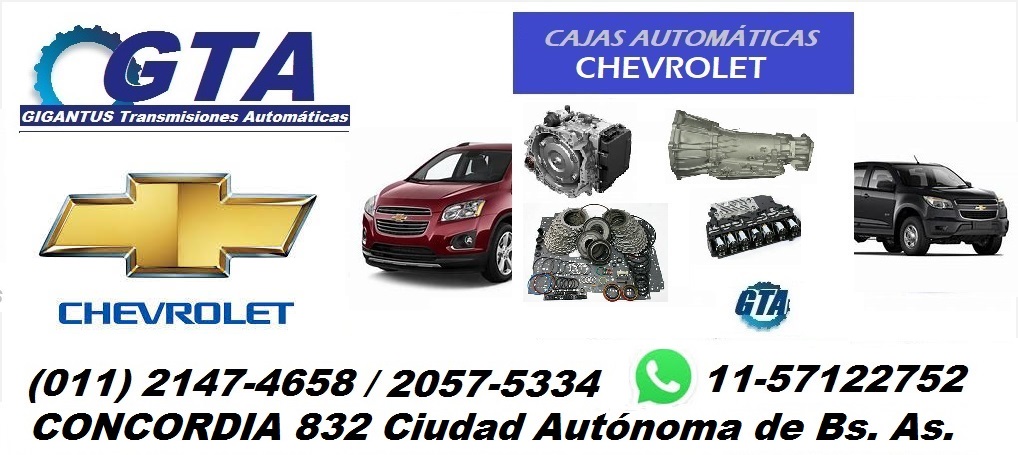 CAJAS AUTOMATICAS CHEVROLET