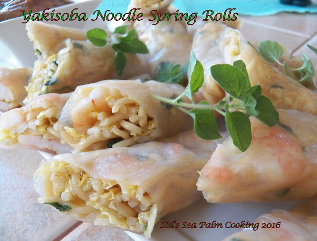 Yakisoba Noodle Spring Rolls