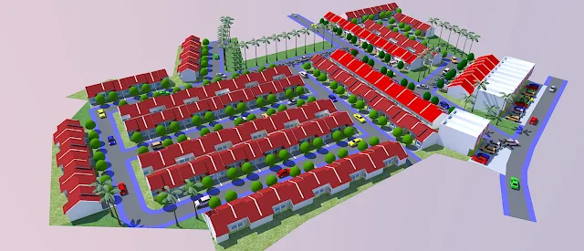 cara membuat site plan 3d