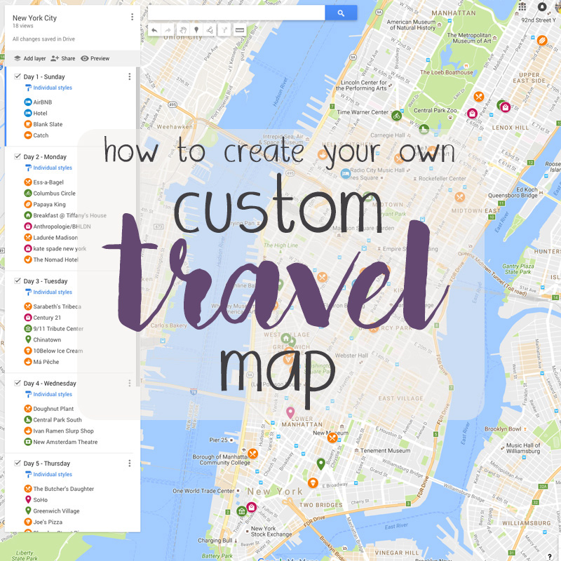 travel map online free